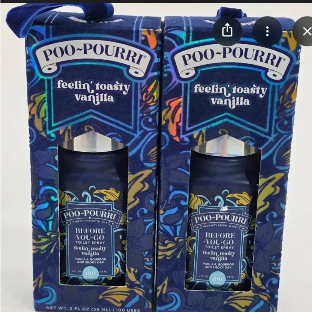 2 PK POO-POURRI Feeling Toasty Vanilla Toliet Spray Leave Toliet Better Smelling - Picture 3 of 9